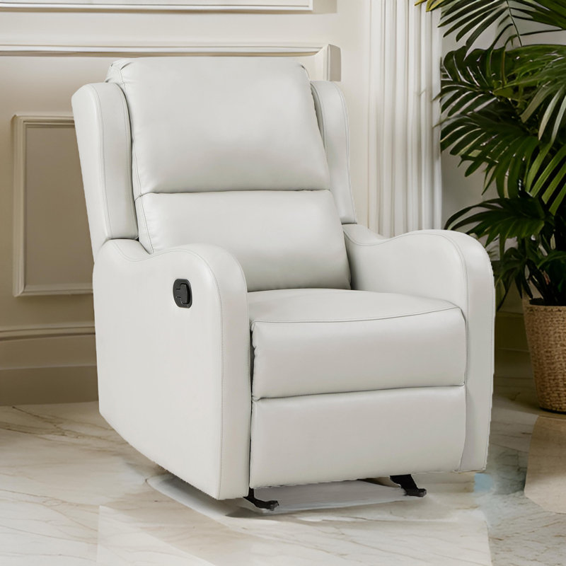 Ammaz Faux Leather Home Theater Seat, Taupe