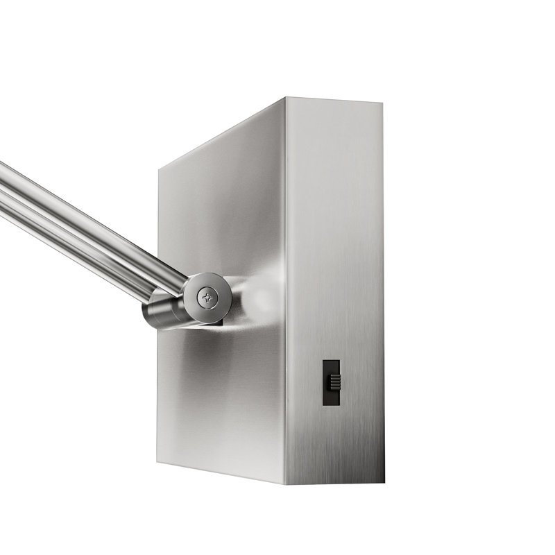 1-Light 24''Bathroom 3CCT Modern LED Vanity Light Fixture with 360° Rotatable Head & Swing Arm, Brushed Nickel