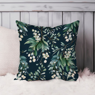 Botanical Plants Pattern II Leaves Pillow Cover