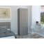 Light Grey 2-Drawer Armoire