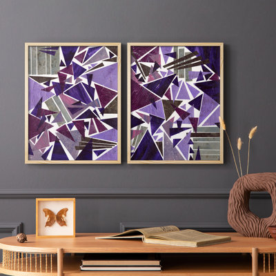 «Purple Dream I», reproduction encadrée de qualité supérieure - prête à être accrochée - aucun clou requis - aucun clou requis