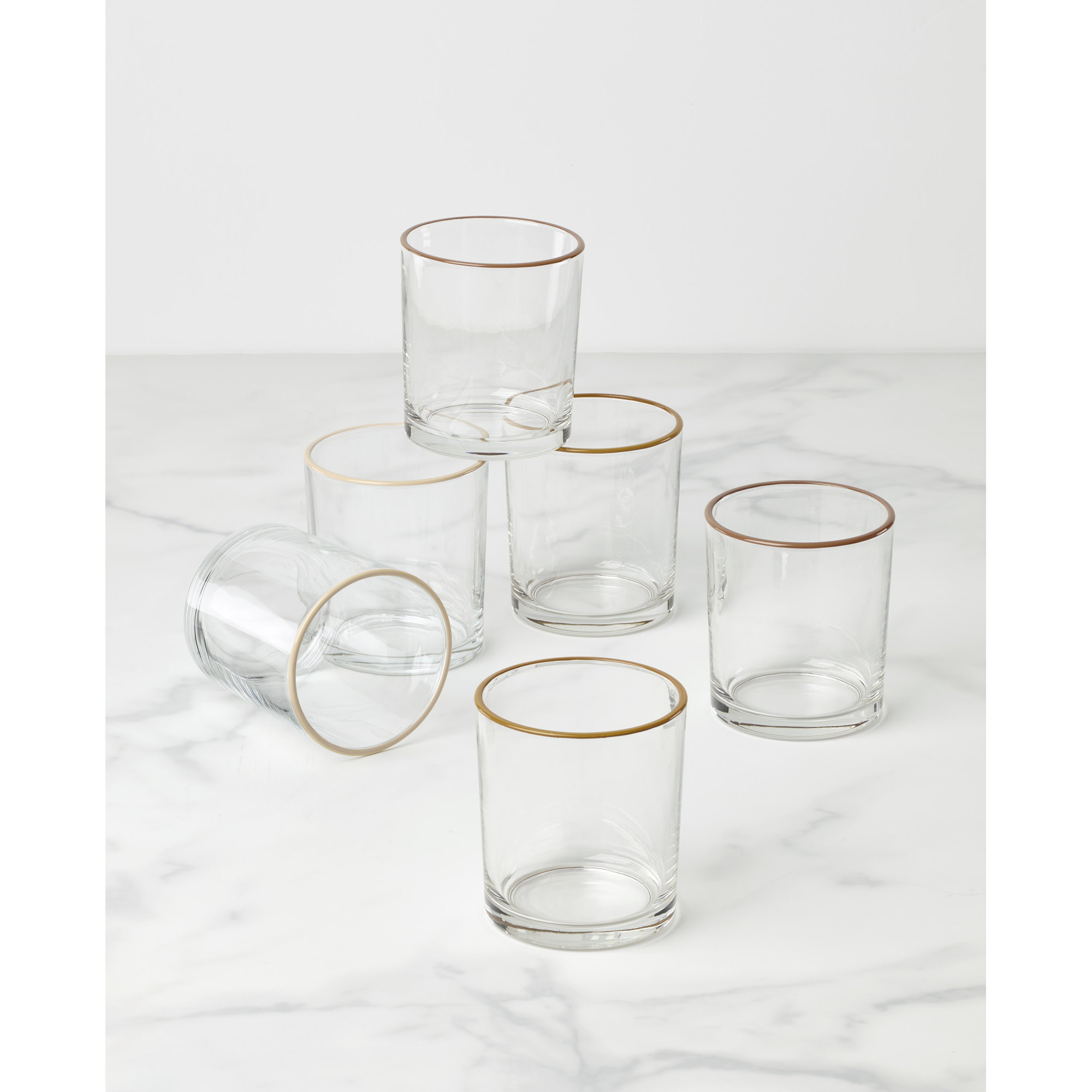 24 Seven Sunbaked Medium Tumbler, Set of 6