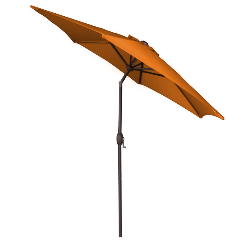 Parasol de marché 9 pi Panama Jack, Orange, Bronze