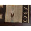 Tapis géométrique rectangulaire en laine à teinture naturelle kilim 6 pi 6 po x 8 pi 1 po