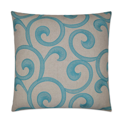 Hampton Scroll Square Pillow Cover & Insert