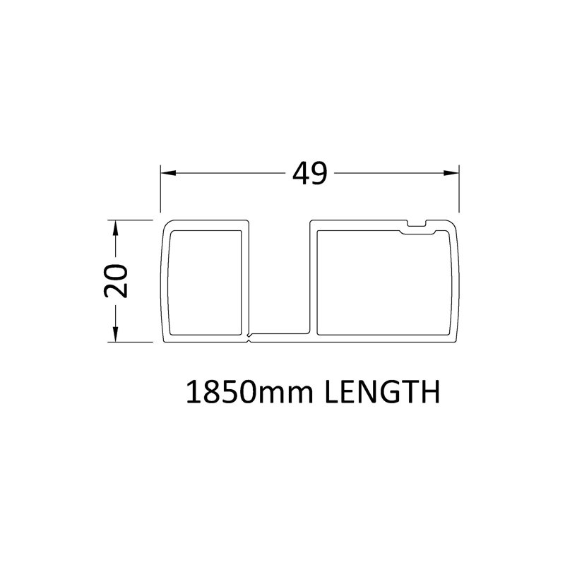 1850mm Profile Extension Kit