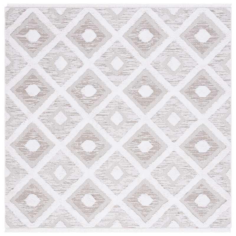 Hultgren 730 Area Rug In Ivory / Beige, Square 6'4"