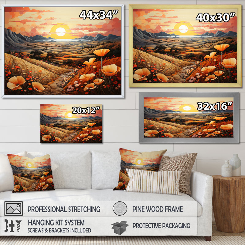 Canyon Mirage II sur toile, Toile tendue, H 30 po x l 40 po x P 1,5 po