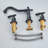 Juno Luxury Dual Handle Deck Mount Long Neck Bathroom Faucet