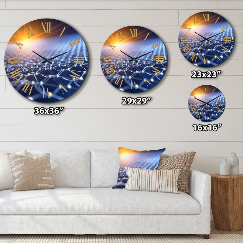 Horloge murale abstraite, Grand