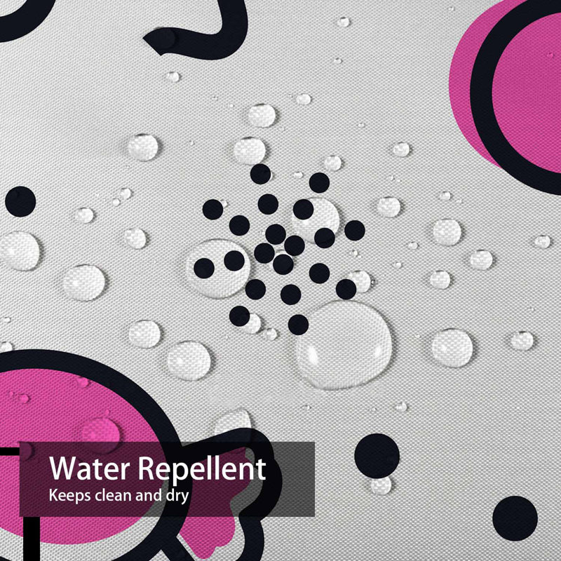 Rideau de douche à motif abstrait Memphis, L 72 po x l 84 po