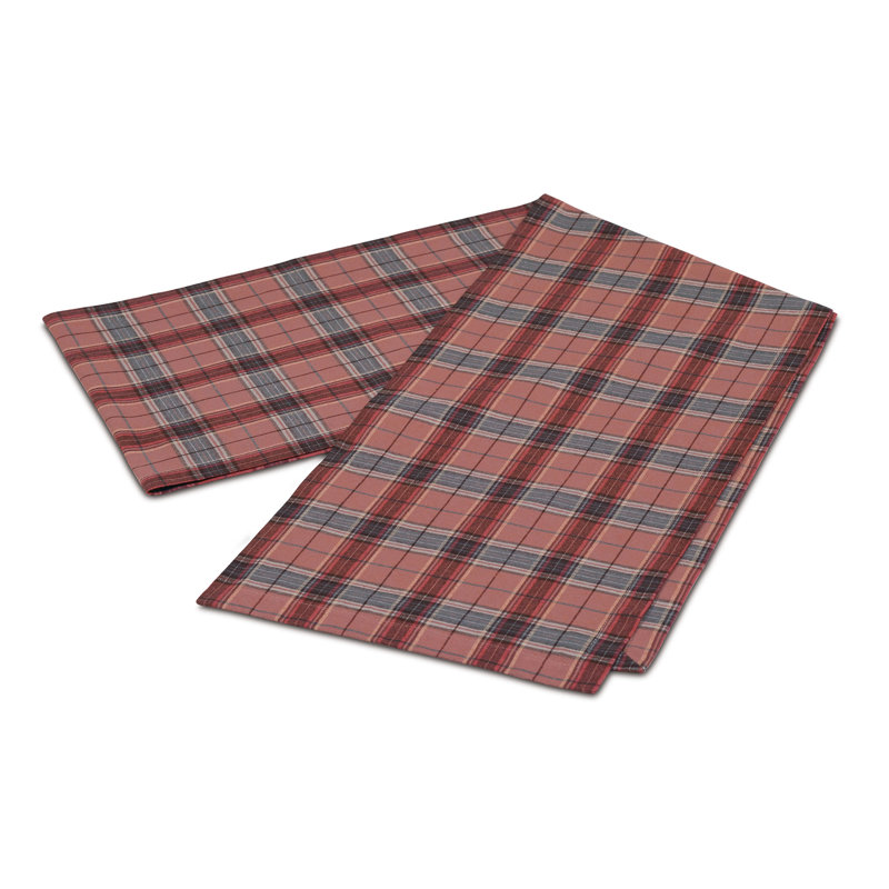 Lennox Plaid 100% Cotton Table Runner