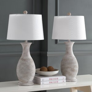 Plath 30" Gray Table Lamp Set