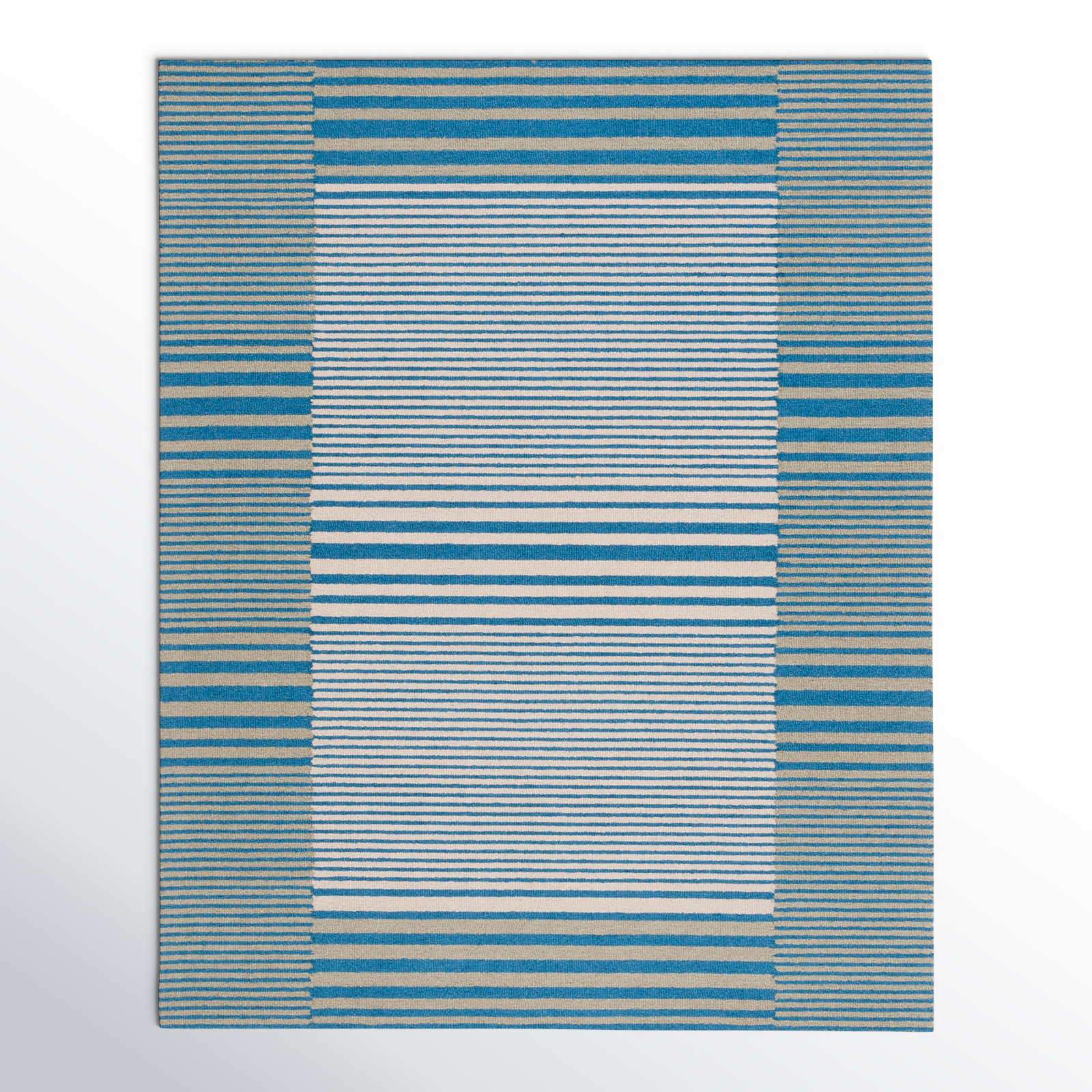 Fairhaven Hand-Tufted Striped Rug, Rectangle 8' x 10'