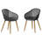 5Pc Outdoor Patio FSC Wood Dining Set