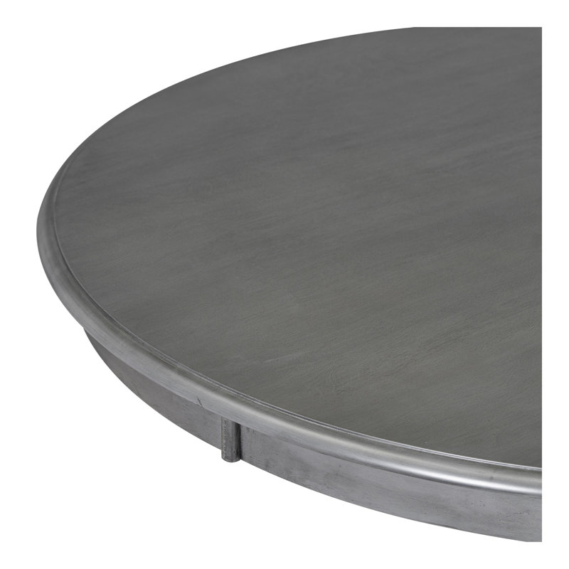 Ensemble de table de salle à manger 5 pièces avec pieds courbés et 4 chaises rembourrées pour la salle à manger, Gris foncé