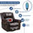 Heated Massage Swivel Rocking Recliner-1983492146