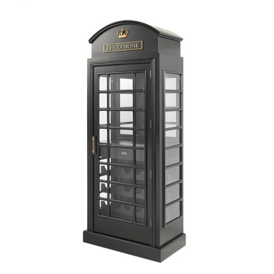 Marroquin Telephone Booth Bar Cabinet