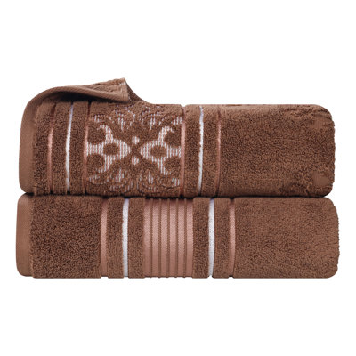Ensemble de serviettes en coton uni et jacquard Sadie Zero Twist