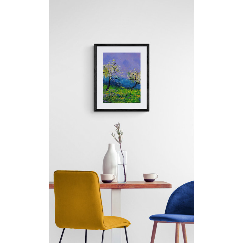 Two Trees In Spring Print by Pol Ledent, 32" H x 24" W, Wrapped Canvas