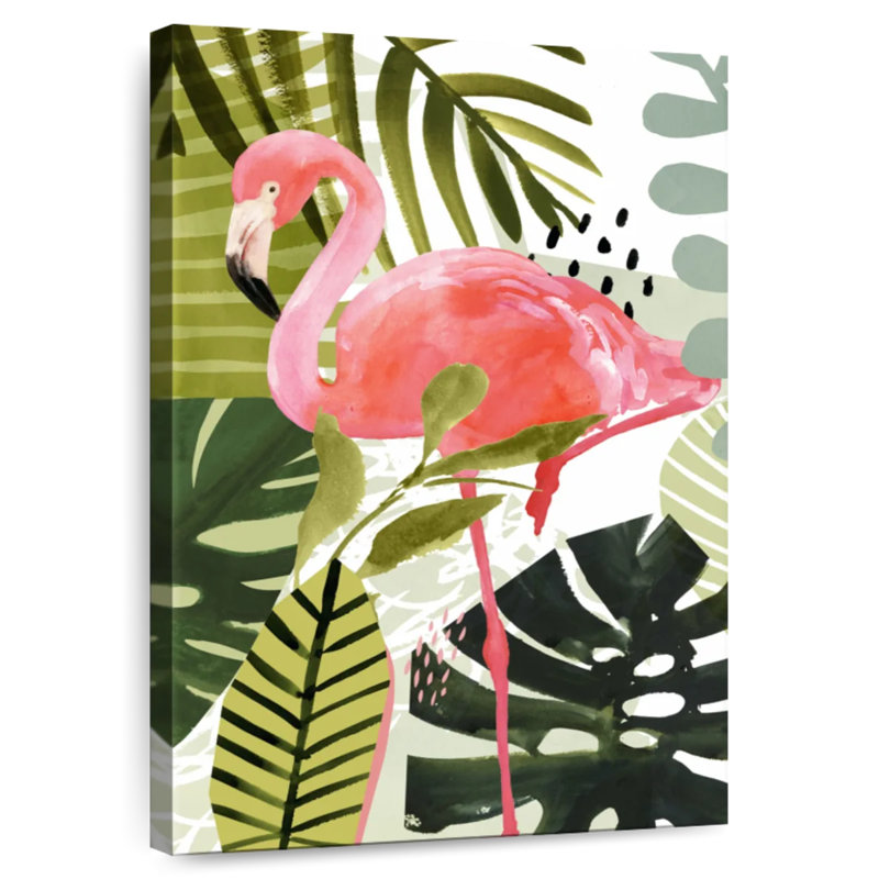 Brampt Flamingo Forest I, 12" H x 8" W