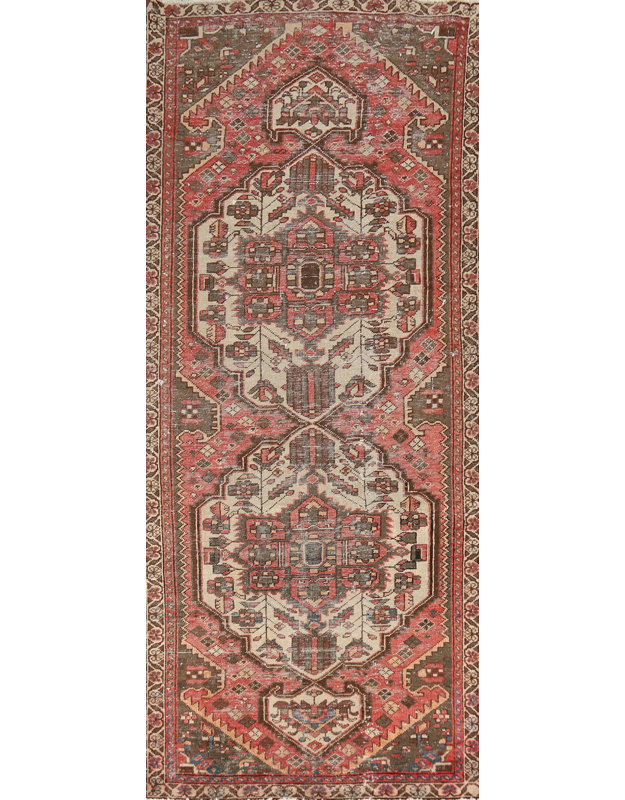 Tapis de couloir géométrique traditionnel 3 x 10