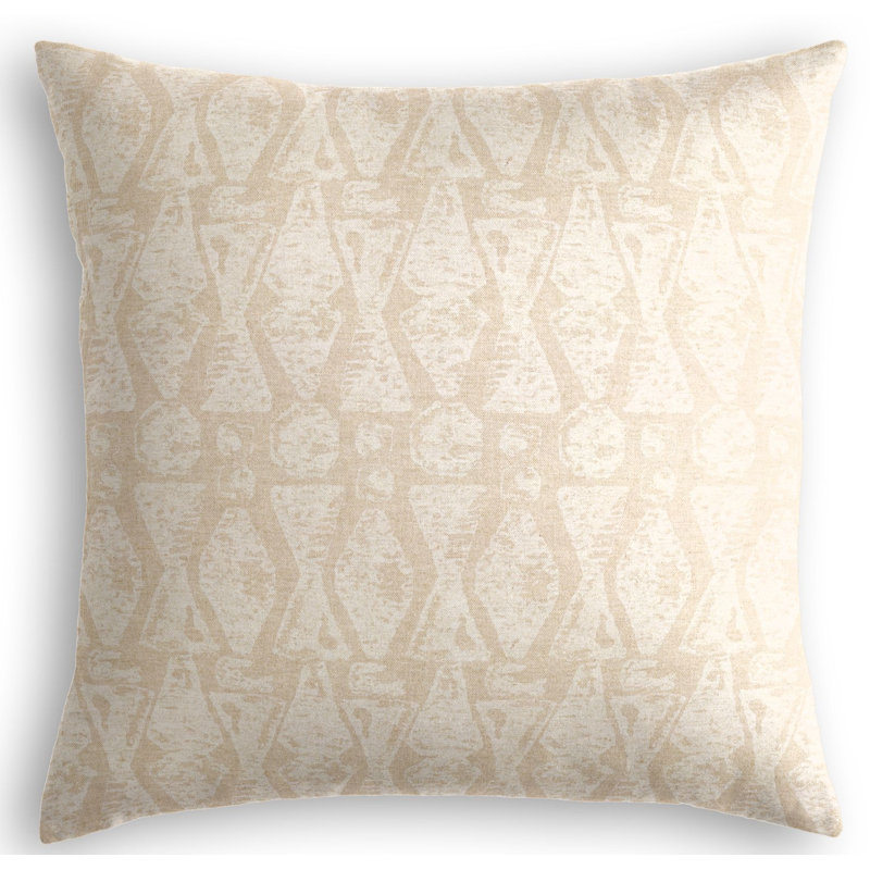 Square Pillow Cover & Insert, Chalk, 18" x 18"