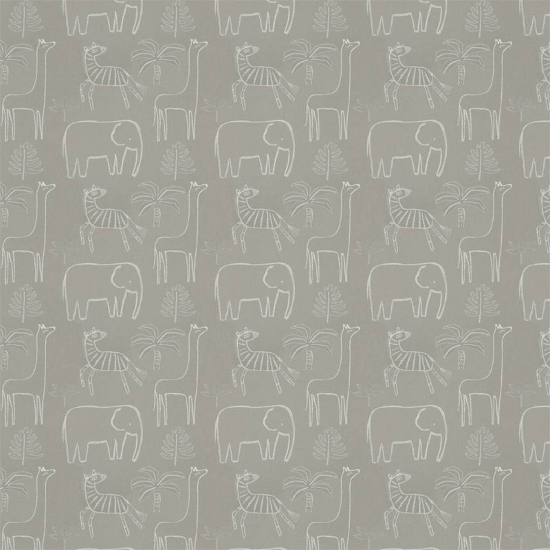 Funky Jungle Fabric, Stone