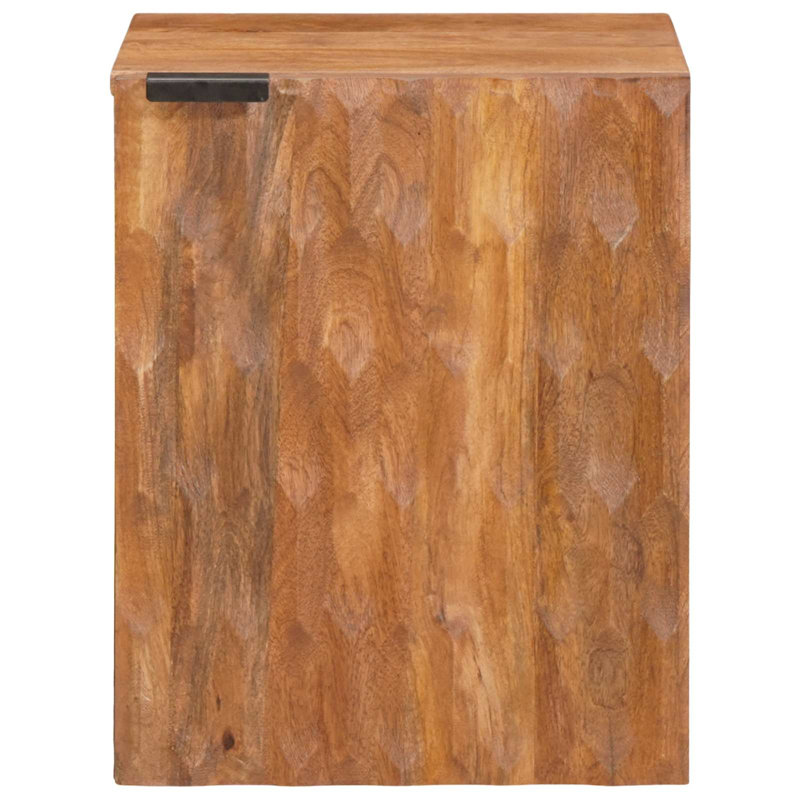 Solid Wood Bathroom Cabinet, Brown