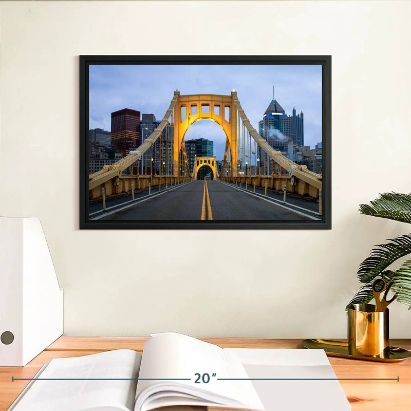 Pont Roberto Clemente, Cadre flottant noir, 13 po x 9 po