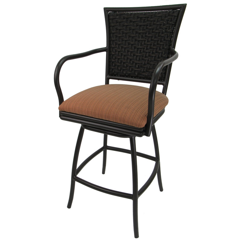 Tabouret de bar 26 po Wynwood, Turquoise, Noir, 26"
