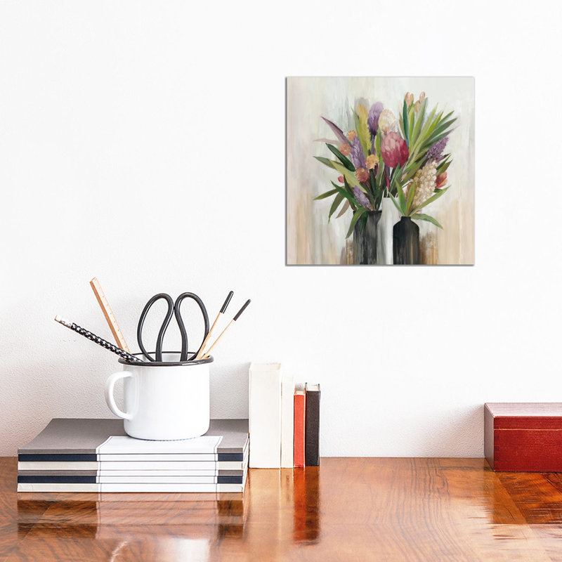 Tropical Paradise In Bloom by Asia Jensen - No Frame Gallery-Wrapped Canvas Giclée on Canvas, 30.48cm H x 30.48cm W
