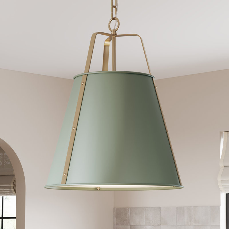 Luminaire suspendu 2 lumières Etcher, Heritage Green, 2