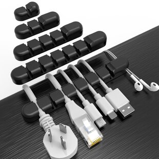 4 Pack Cord Organizer for Appliances, Cord Holder Cord Wrap Cable Organizer Stick on Flat or Round Surface for Small Kitchen Appliances, Blenders