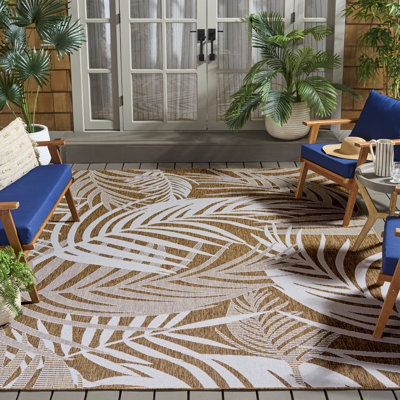 Tapis d'intérieur / extérieur à motif floral Alleine