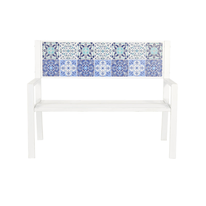Banc de jardin Ciresica, Blanc