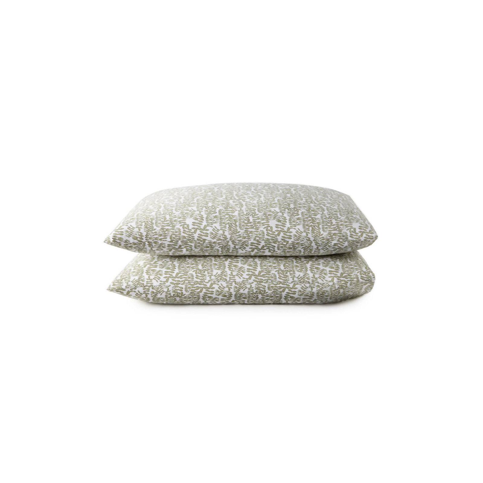 Fern 100% Cotton Envelope Sham, King, Olive