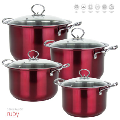 SQ Professional Gems Stainless Steel Pot Set
