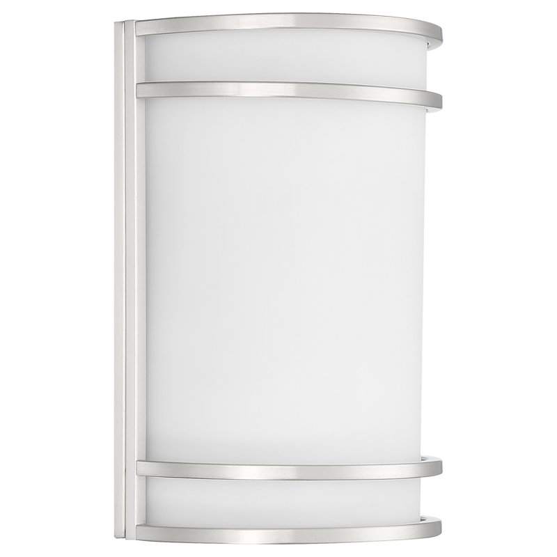 Plafonnier encastré 1 lumière, Acier brossé