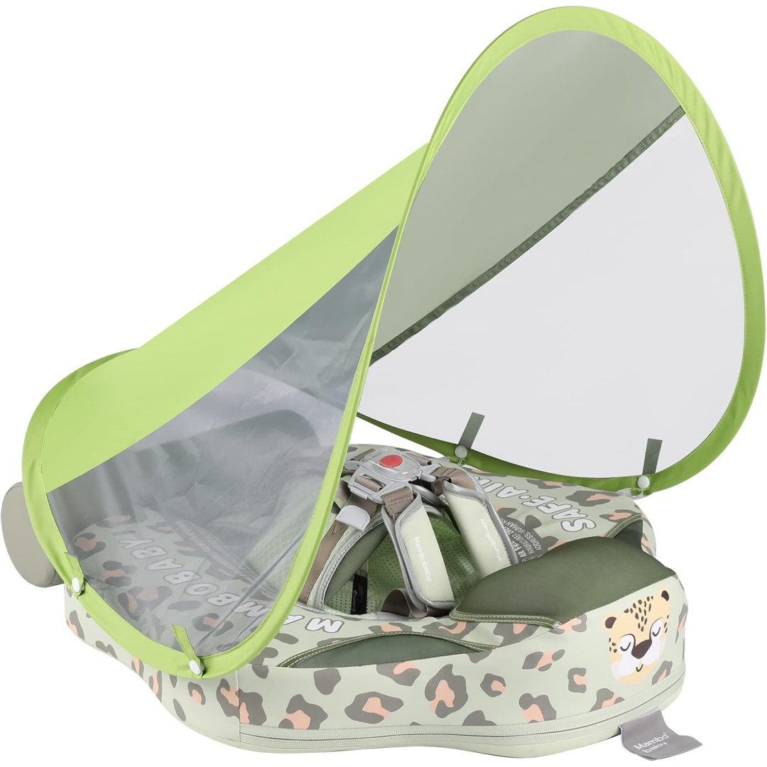 DESIGN SHOP BY SHELL Baby Swim Float With Canopy Non-Inflatable Infant ...