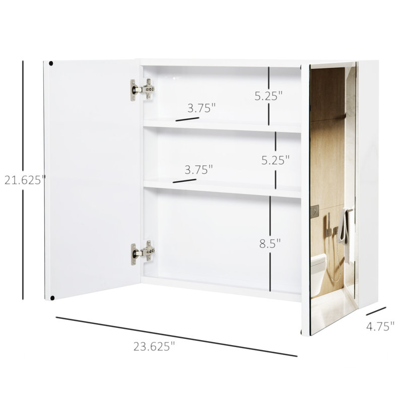 Armoire de salle de bain à miroir Kleankin