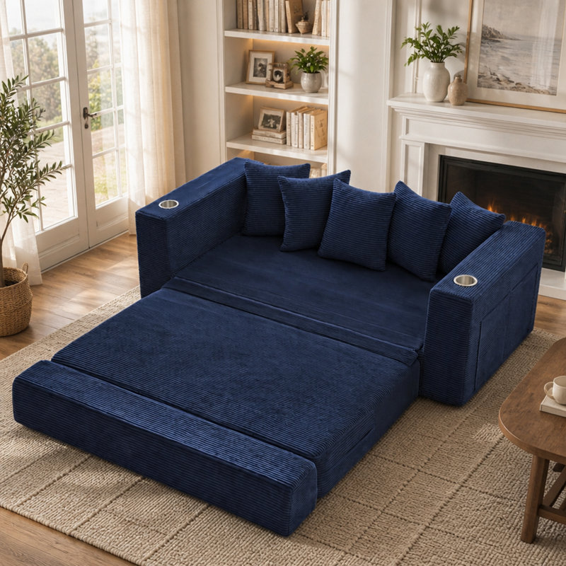 Upholstered 76.02 " Fabric Sectional