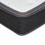 Matelas simple 12 po, mousse viscoélastique gélifiée Euro Top, relief, barrière en rayonne po Grand matelas, mousse blanche / grise avec plusieurs couches pour un sommeil réparateur, soutien ciblé à ressorts ensachés