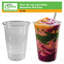 Smoothies à café glacé 12 oz avec couvercles plats Ecoqualité (1000)