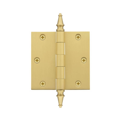 3.5'' x 3.5'' Brass Butt Bearing Hinge