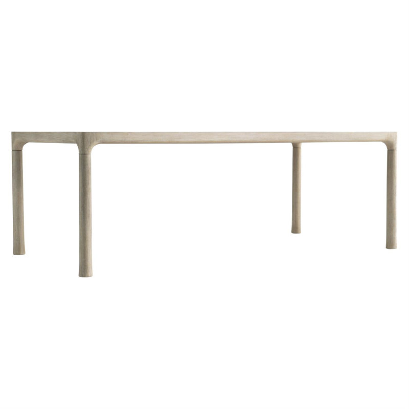 Siesta 30" x 55" Beige Teak Rectangular Dining Table