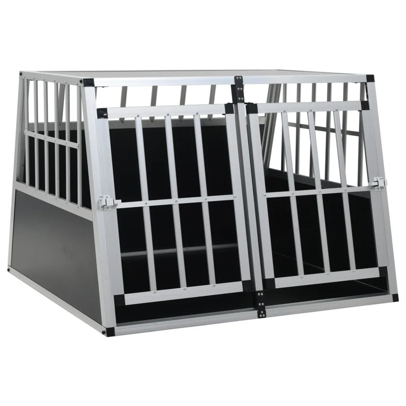 Tybalt Pet Crate with 2 Doors, 69cm H x 94cm W x 88cm D