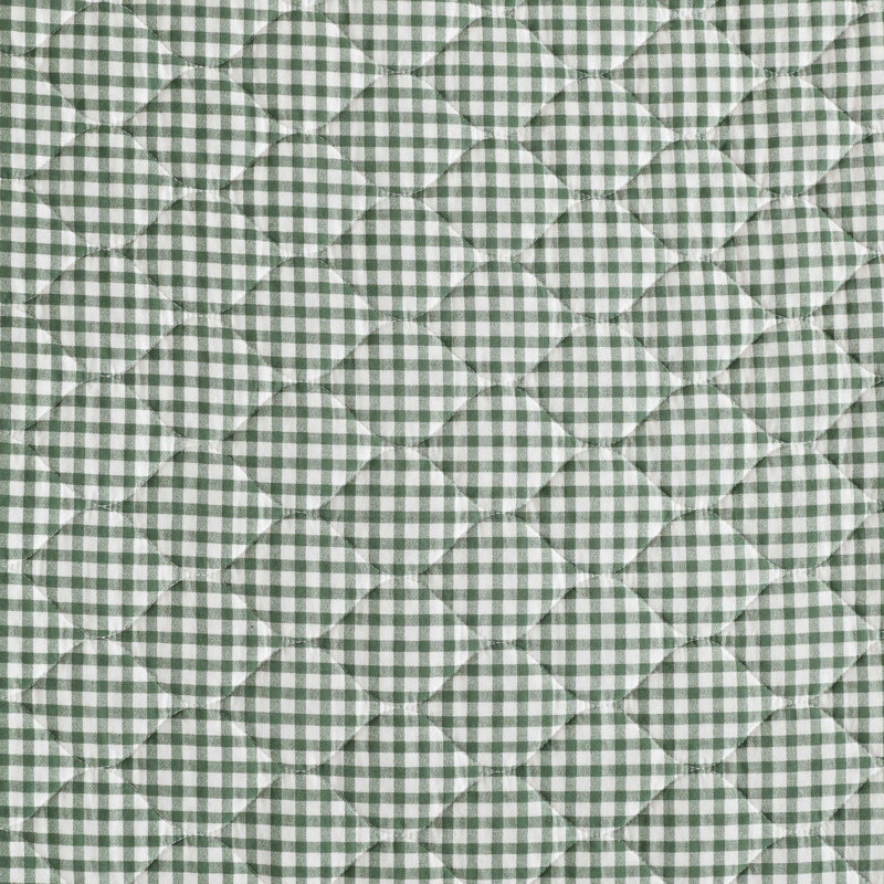 Ensemble de courtepointe réversible en coton Laura Ashley Gracies Gingham, Courtepointe grand lit + 2 taies d'oreiller standa