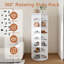 Étagère à chaussures rotative, étagère de rangement à 7 niveaux, bibliothèque autoportante à 360 °-330983364