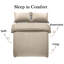Imperial Homeware London Microfiber Striped Duvet Cover Set with Pillowcases-67711179-116320016